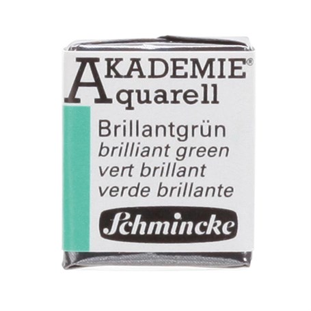 Schmincke Akademie Aquarell Yarım Tablet Sulu Boya 551 Brilliant Green