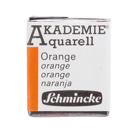 Schmincke Akademie Aquarell Yarım Tablet Sulu Boya 330 Orange