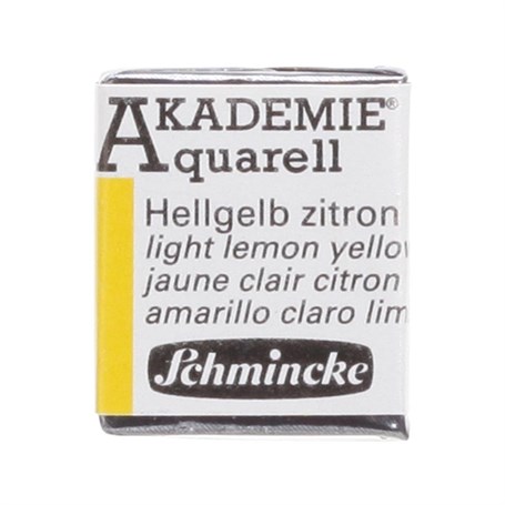 Schmincke Akademie Aquarell Yarım Tablet Sulu Boya 222 Light Lemon Yellow