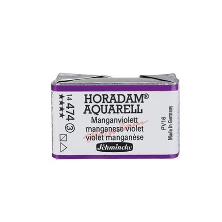 Schmincke Horadam Aquarell Artist Sulu Boya Tam Tablet Seri 3 474 Manganese Violet