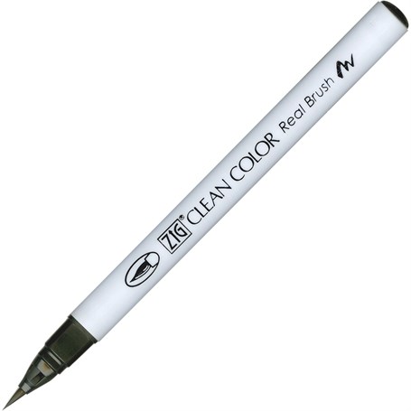 Zig Clean Color Real Brush Fırça Uçlu Marker Kalem 095 Dark Gray
