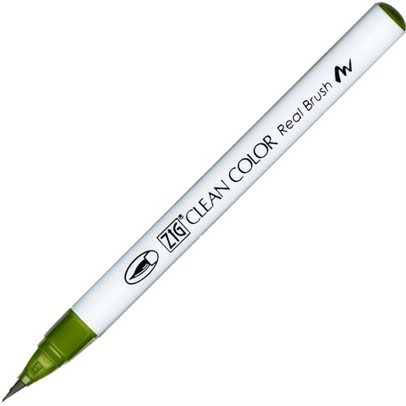 Zig Clean Color Real Brush Fırça Uçlu Marker Kalem 043 Olive Green