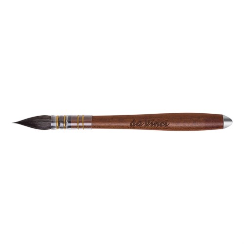 Da Vinci 499 Seri No: 3 Sılver Pen Water Colour Brush Handle From Kebony Wood Sciurus Vul