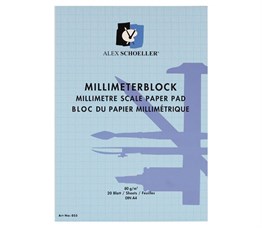Alex Schoeller Milimetrik Blok Mavi A4