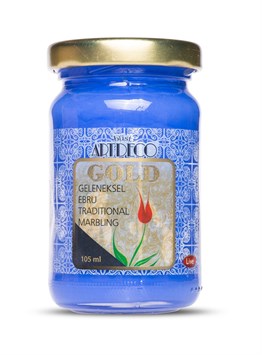 Artdeco Gold Ebru Boyası 105 ml. Mavi