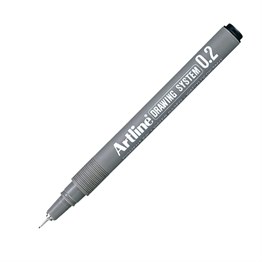 Artline Teknik Çizim Kalemi 0,2 mm Siyah