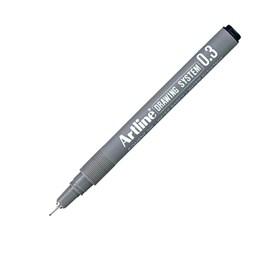 Artline Teknik Çizim Kalemi 0,3 mm Siyah