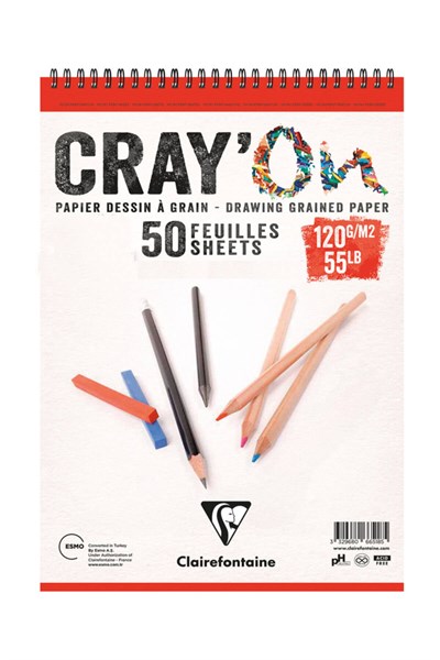 Clairefontaine CrayOn Çizim Blok 120 G A5 50 Sayfa