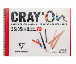 Clairefontaine CrayOn Çizim Blok 25x35 120gr 15 Yaprak