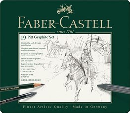 Faber Castell Pitt Graphite Seti Medium 19 Parça Metal Kutu