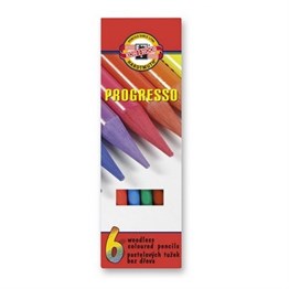 Koh-i Noor Progresso Woodenless paint pencil 6 Colour