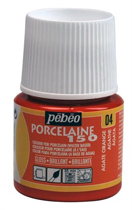 Pebeo Porcelaine 150 Fırınlanabilir Porselen Boyası 45 ml Agate Orange