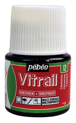 Pebeo Vitrail Cam Boyası 45 ml 12 Crimson