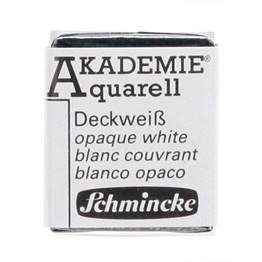 Schmincke Akademie Aquarell Yarım Tablet Sulu Boya 111 Opaque White