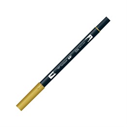 Tombow Dual Brush Pen Grafik Çizim Kalemi 026 Yellow Gold