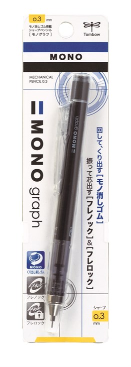Tombow Mono Graph Mechanical Pencil 0,3mm Black