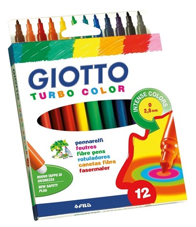 Giotto Turbo Color Keçeli Kalem 12li