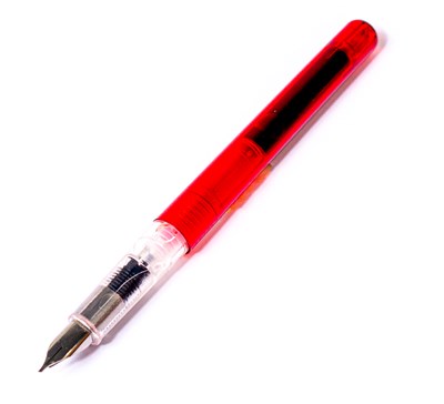 Steel Pen Dolma Kalem 0.75 mm Kırmızı ( Hat İçin Özel Kesilmiş Uçlar)