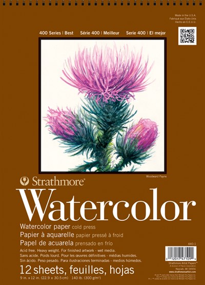 Strathmore Watercolor 400 Series Sulu Boya Defter 22,9x30,5 cm 12 Yaprak 300 gr