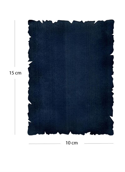 Tezhip ve Minyatür Kağıdı Lacivert- Siyah, Muhallebi (Nişasta) Aharlı Dikdörtgen 15-10 cm