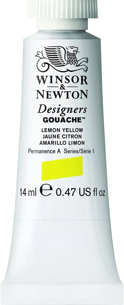 Winsor & Newton Designers Guaj Boya 14ml Lemon Yellow 345