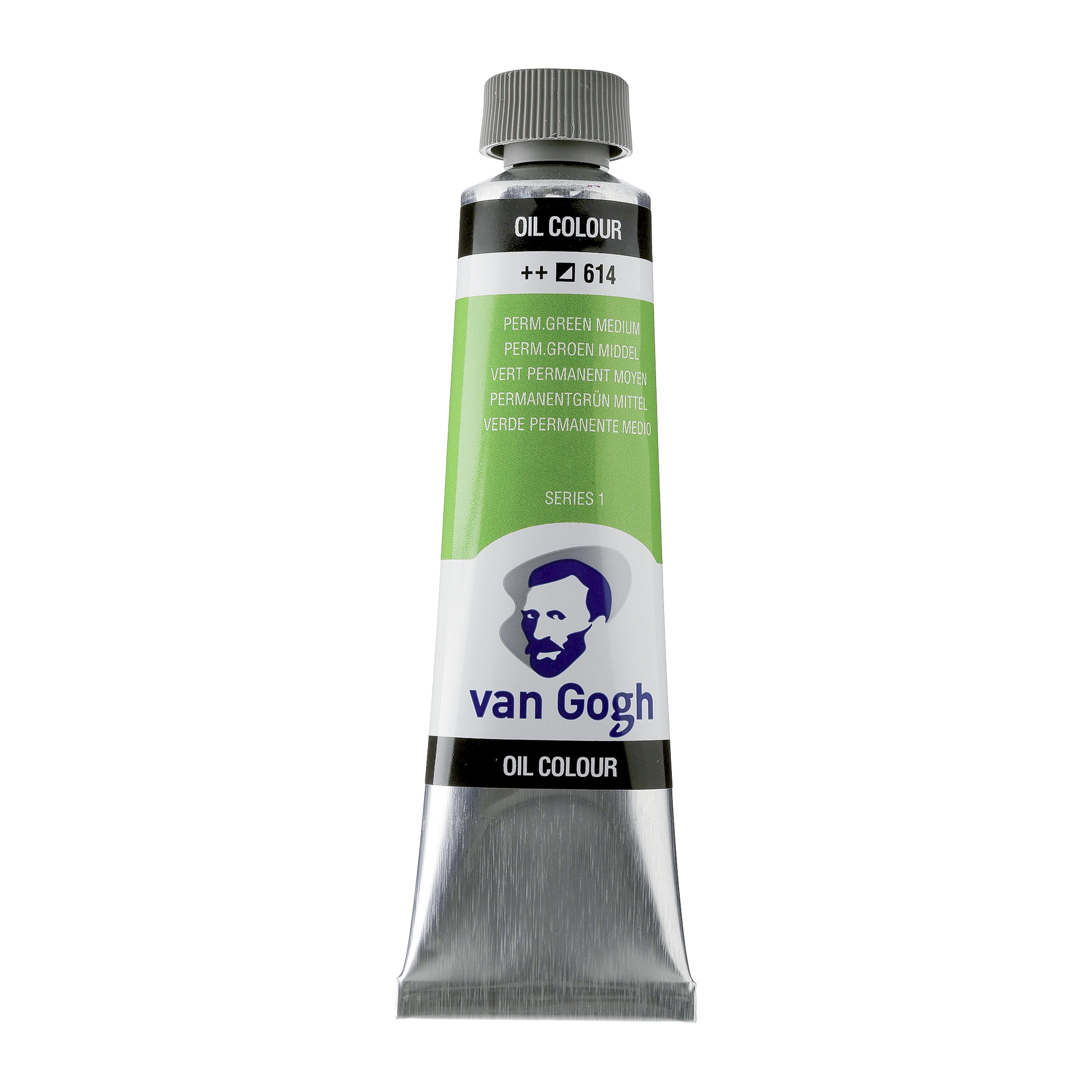 Talens Van Gogh Oil Paint 40 ml 614 Permanent Green Medium