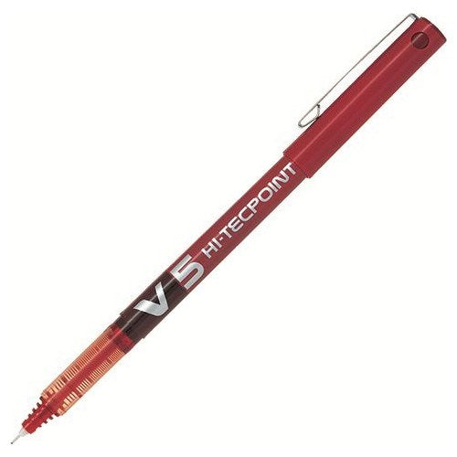 Pilot V5 Hi-Tecpoint Roller İğne Uçlu Kalem Kırmızı 0.5 mm