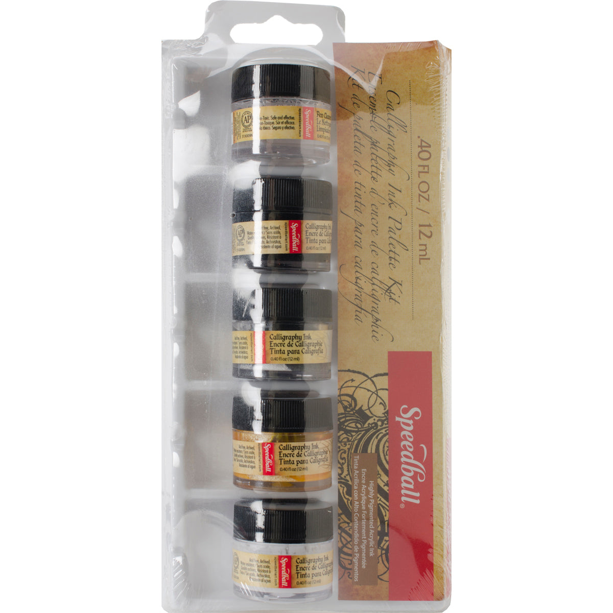 Speedball Akrilik Mürekkep Seti 12 ml 5 Renk