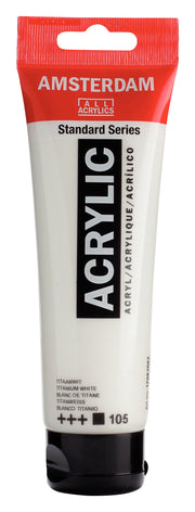 Talens Amsterdam Standard Acrylic Paint 120 ml 105 Titanium White