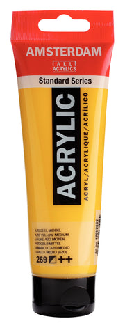 Talens Amsterdam Standard Acrylic Paint 120 ml 269 Azo Yellow Medium