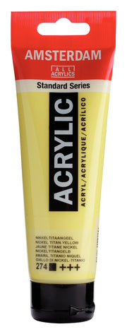 Talens Amsterdam Standard Akrilik Boya 120 ml 274 Nickel Titanium Yellow