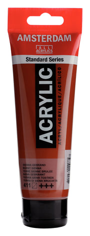 Talens Amsterdam Standard Akrilik Boya 120 ml 411 Burnt Sienna