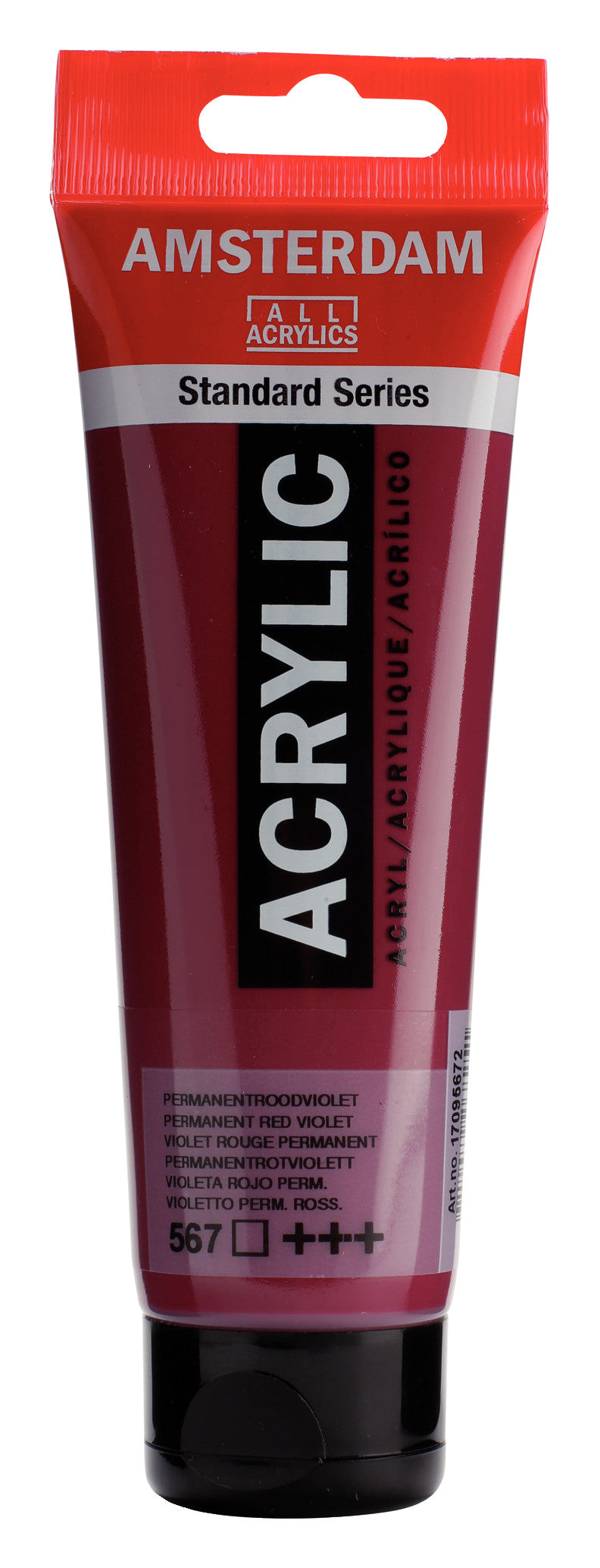 Talens Amsterdam Standard Acrylic Paint 120 ml 567 Permanent Red Violet