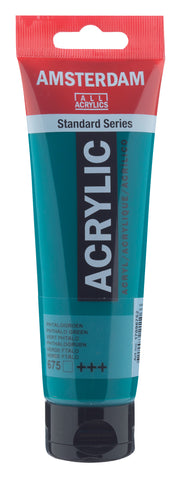 Talens Amsterdam Standard Akrilik Boya 120 ml 675 Phthalo Green