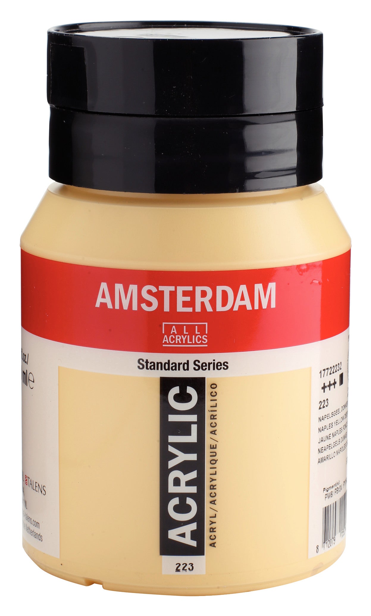 Talens Amsterdam Standard Acrylic Paint 500 ml 223 Naples Yellow Deep