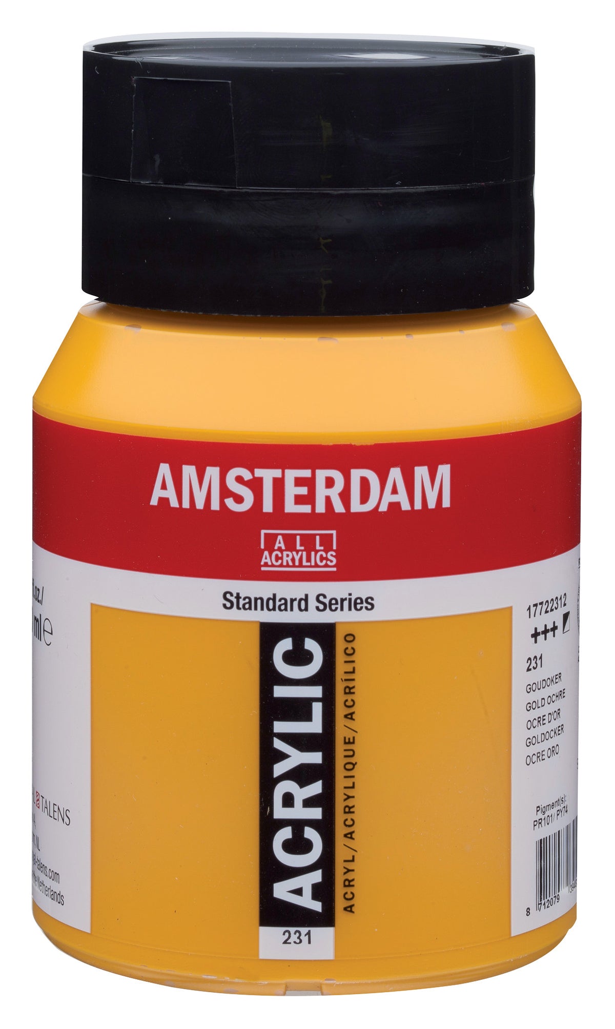 Talens Amsterdam Standard Acrylic Paint 500 ml 231 Gold Ocher