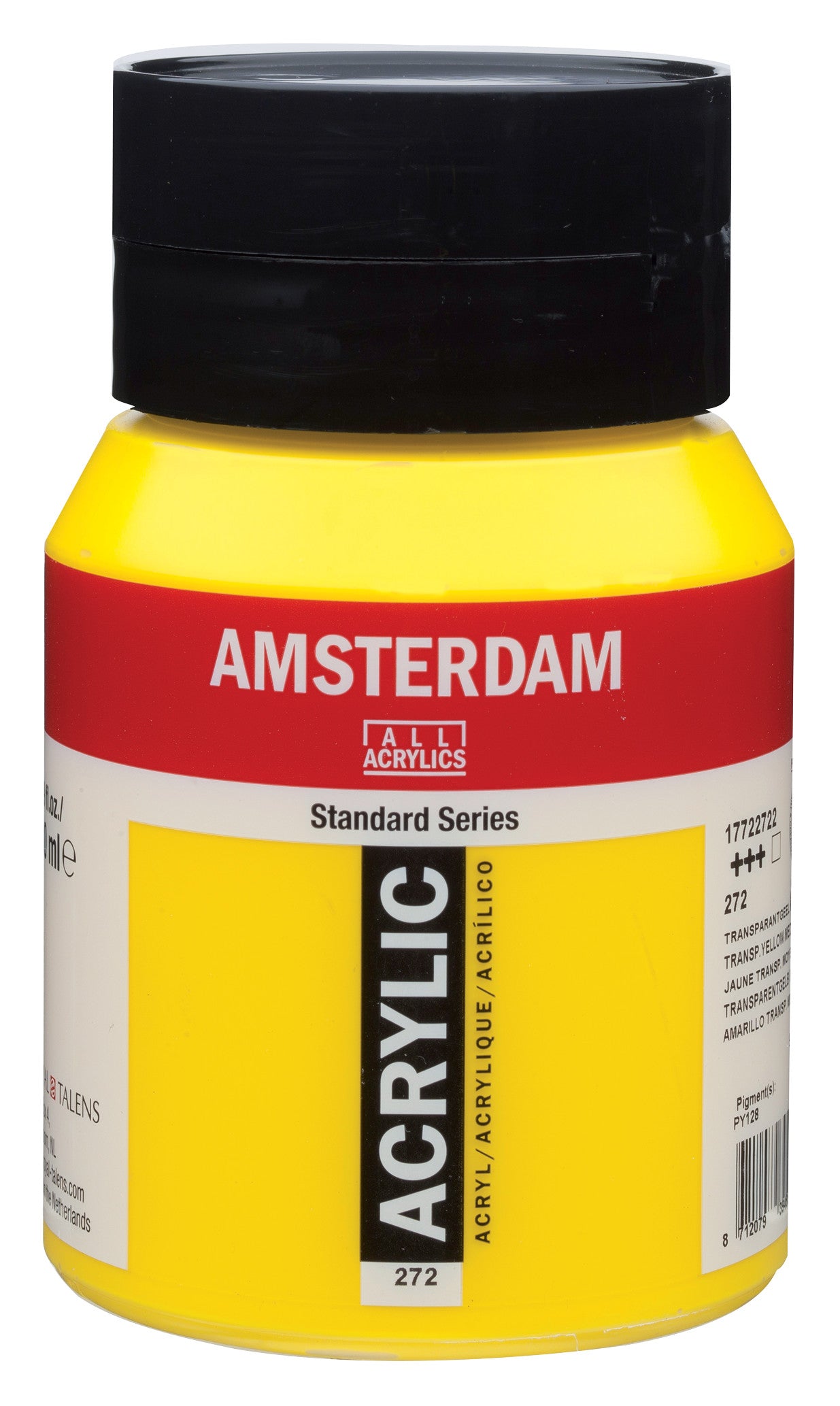 Talens Amsterdam Acrylic Paint 500 ml 272 Transparent Yell
