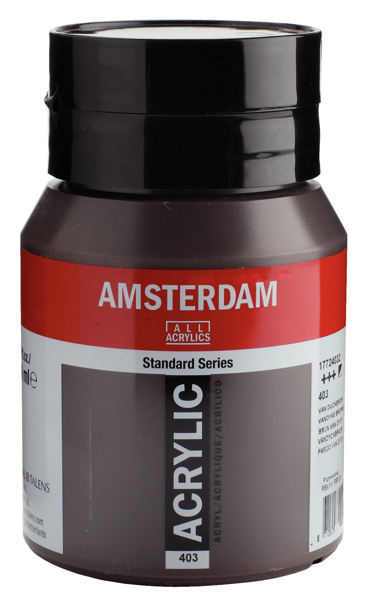 Talens Amsterdam Standard Acrylic Paint 500 ml 403 Vandyke Brown