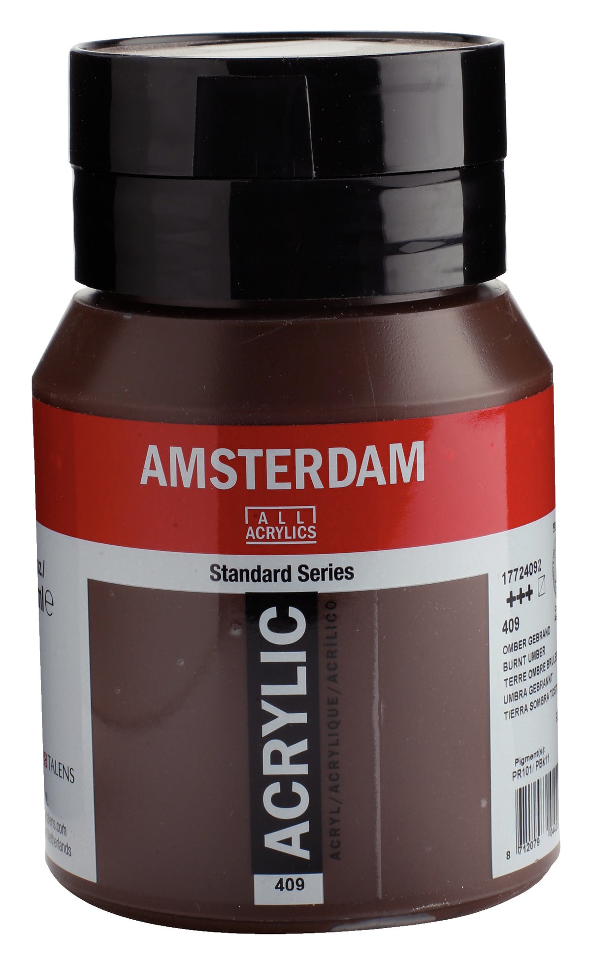 Talens Amsterdam Standard Acrylic Paint 500 ml 409 Burnt Umber