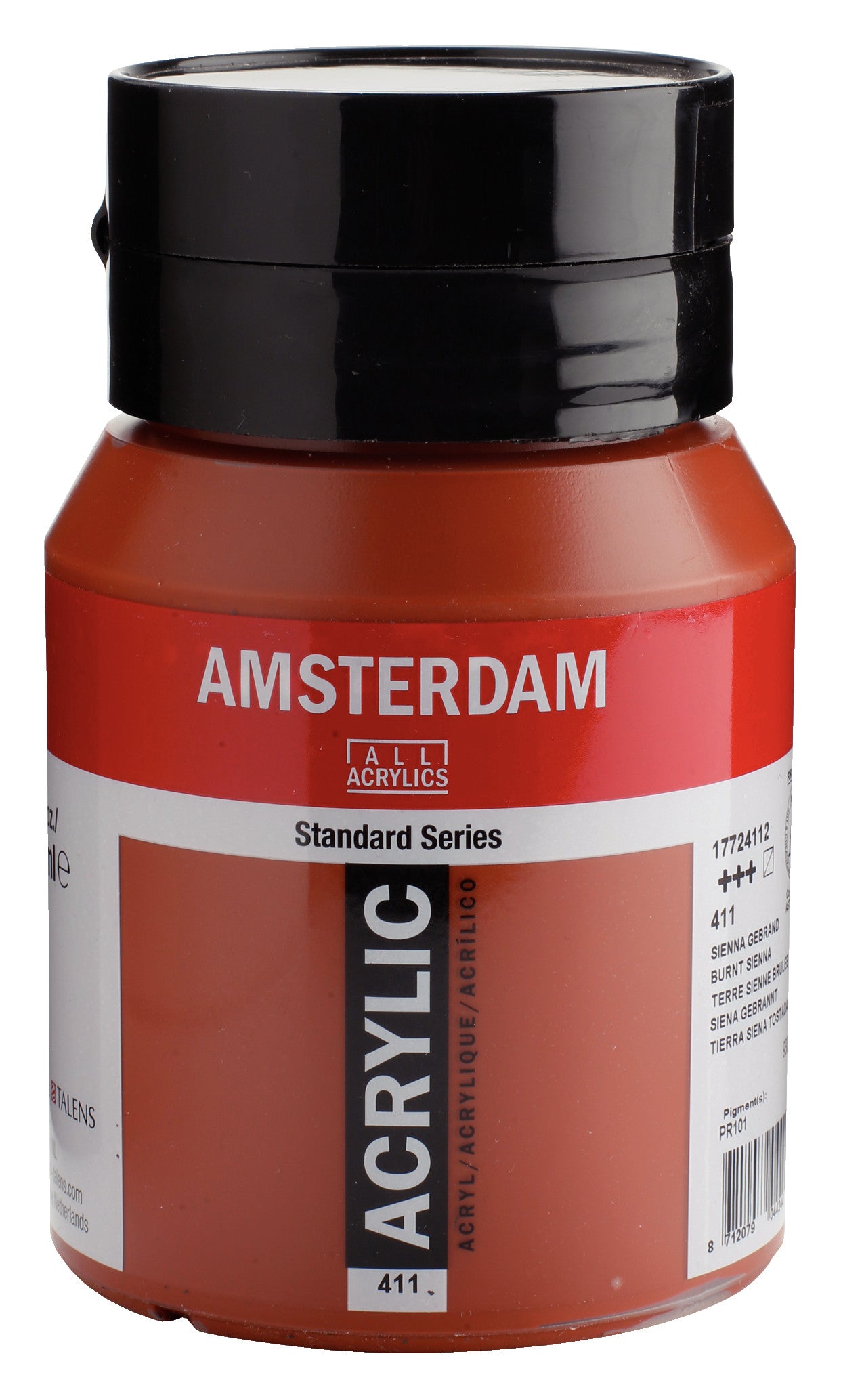 Talens Amsterdam Standard Acrylic Paint 500 ml 411 Burnt Sienna