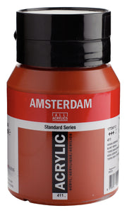 Talens Amsterdam Standard Acrylic Paint 500 ml 411 Burnt Sienna