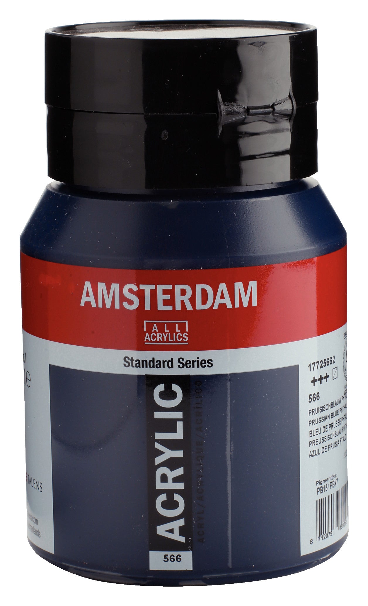 Talens Amsterdam Standard Acrylic Paint 500 ml 566 Prussian Blue (Phthalo)