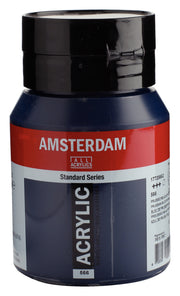 Talens Amsterdam Standard Acrylic Paint 500 ml 566 Prussian Blue (Phthalo)