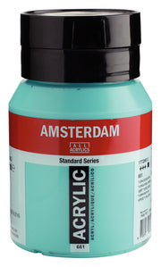 Talens Amsterdam Acrylic Paint 500 ml 661 Turquoise Green
