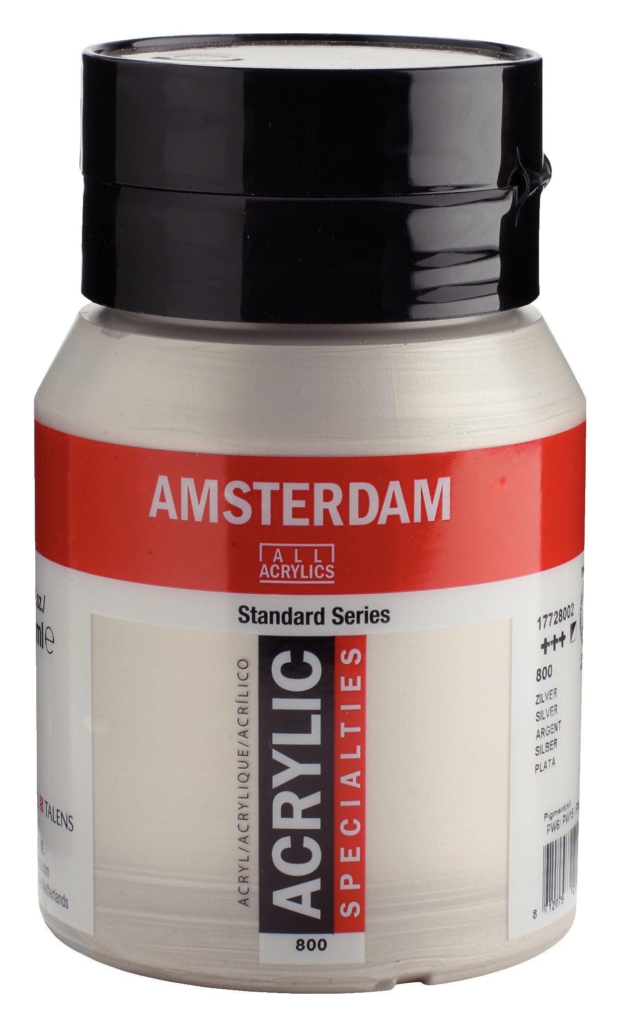 Talens Amsterdam Akrilik Boya 500 ml 800 Silver