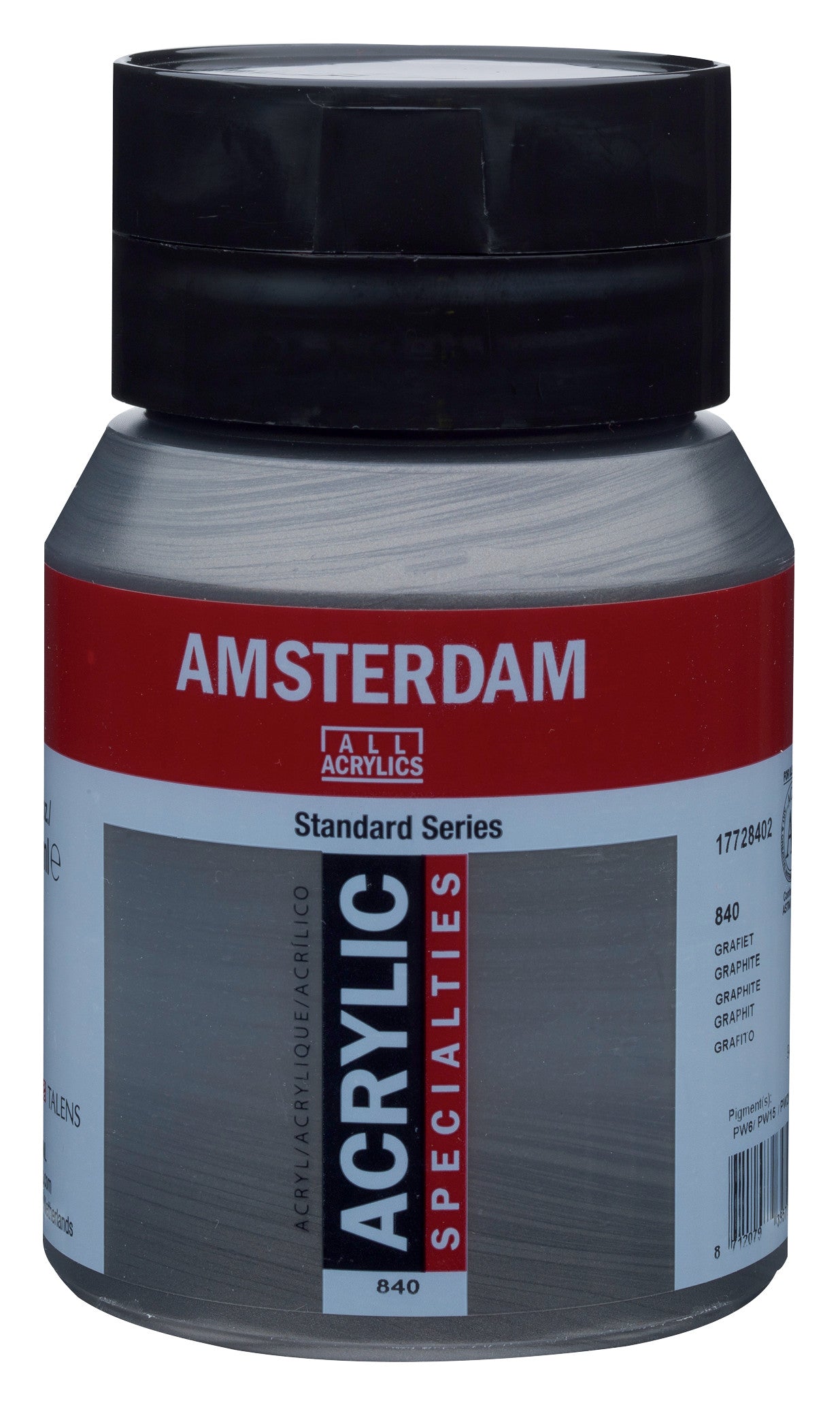 Talens Amsterdam Akrilik Boya 500 ml 840 Graphite