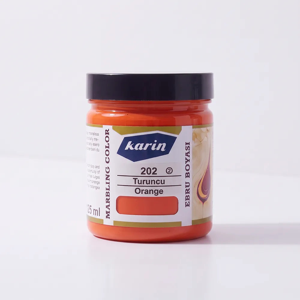 Karin Marbling Paint 202 Orange 105 ml