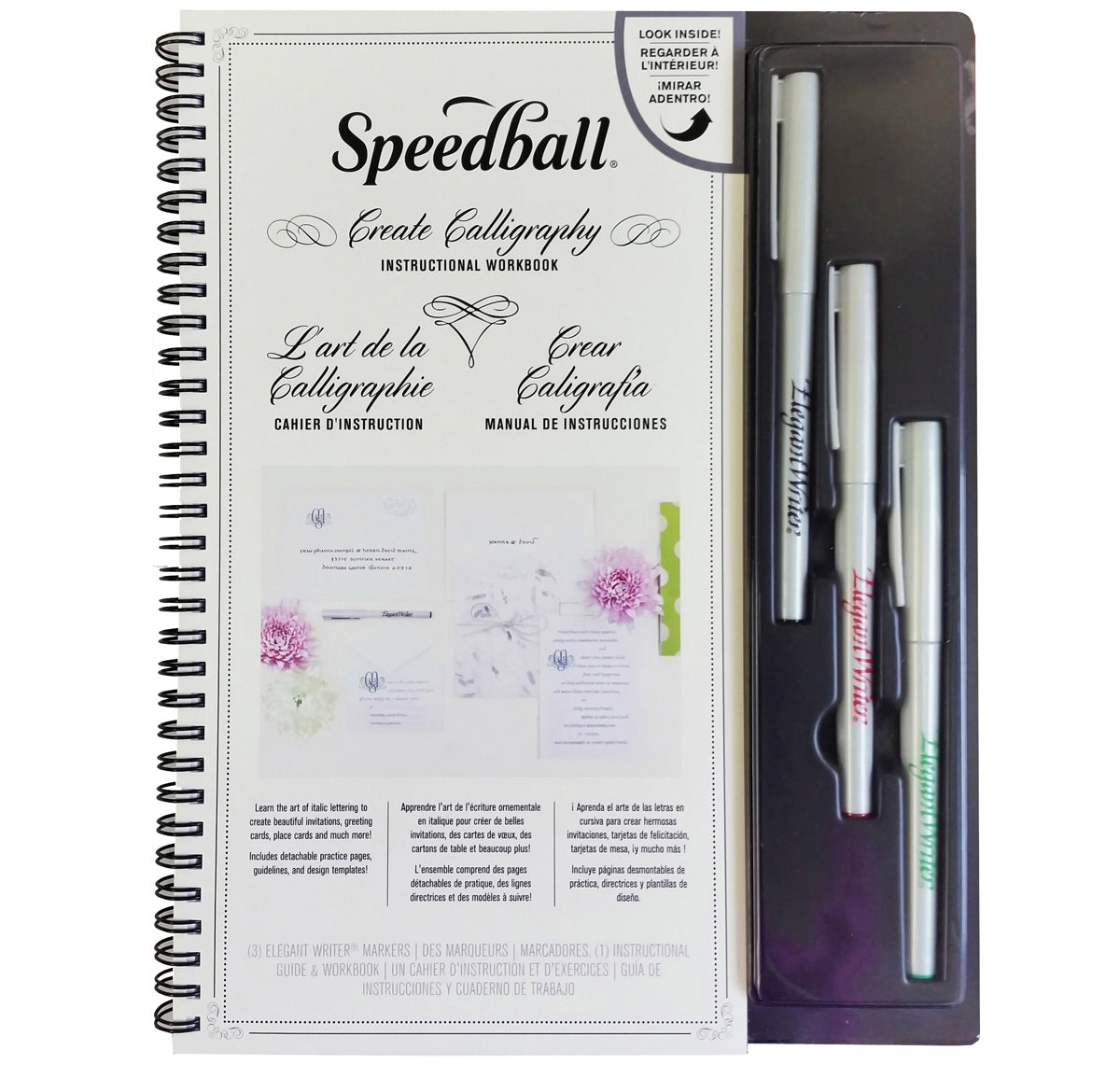 Speedball Create Calligraphy Instructional Workbook Set
