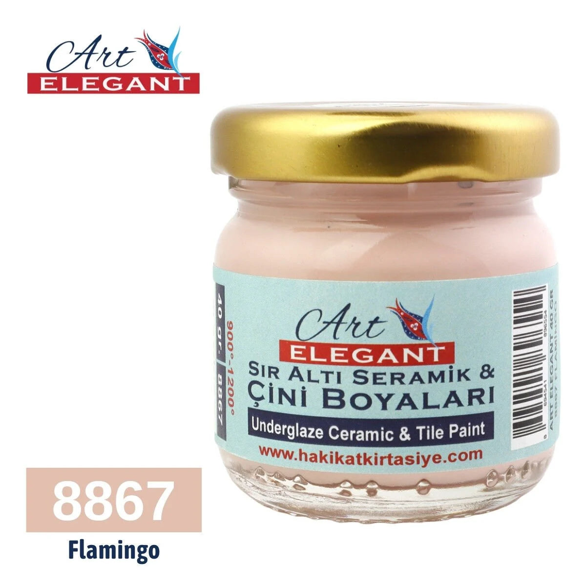 Art Elegant Seramik ve Çini Boya 40 gr 8867 Flamingo