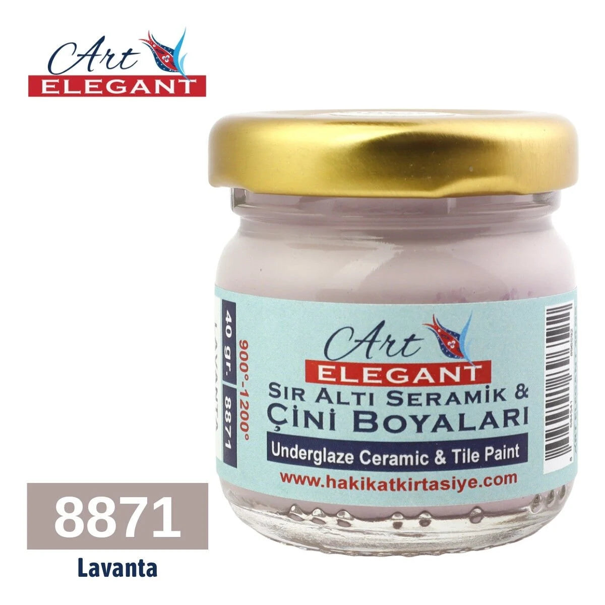 Art Elegant Seramik ve Çini Boya 40 gr 8871 Lavanta
